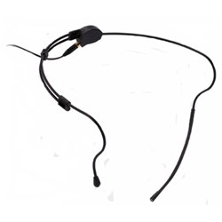 CM235 headset, black subminiature capsule 3-pin mini XLR
