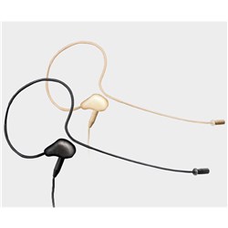 Single ear hook mic - submini beige, 4-pin mini-XLR