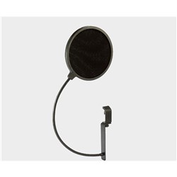 Pop filter flexible gooseneck with 100mm extension clamp