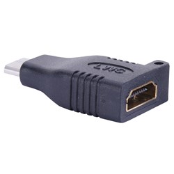Micro-HDMI 'D' Male to HDMI F Female in-line adapter Liberty