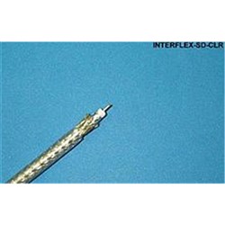 Serial Digital RG59 - Clear Dual Shield coaxial cable *USE ST-RG59-UDC-WT