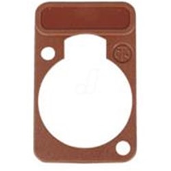 LETTERING PLATE FOR D-SERIES CONNECTORS - BROWN