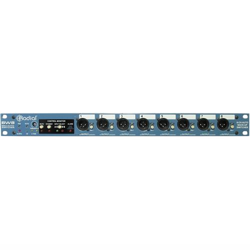 Radial SW8-MK2 - 8-ch backing track switcher with D-Subs & 1/4