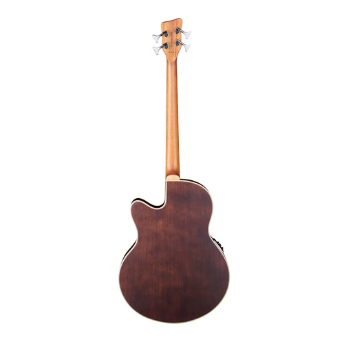 RockBass Alien Deluxe Hybrid Thinline 4-String Natural Transparent High Polish