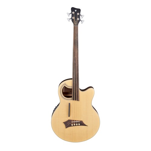 Warwick RockBass Alien Deluxe 4-String Fretless Natural High Polish