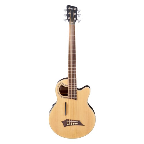 RockBass Alien Deluxe 6-String Natural High Polish