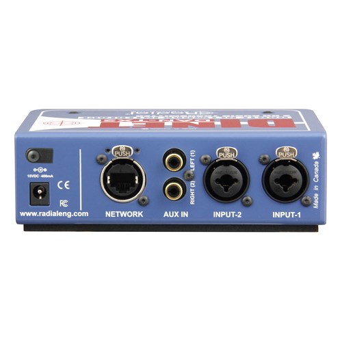 Radial DiNET Dan TX2 - 2-Channel Dante Network Receiver w/Ethercon