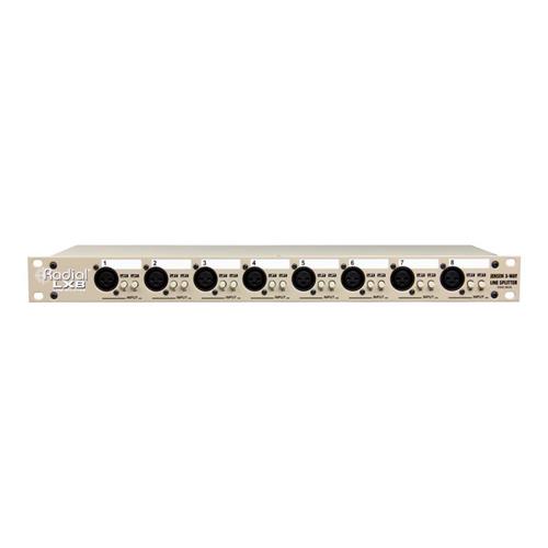 Radial LX8-J - 8 channel balanced line level splitter with Jensen transformers 
