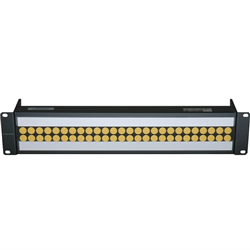 Video patch panel 2RU 26 x DVJB-W normal through