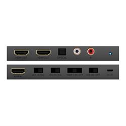 HDMI 1:2 splitter with scaler and audio downmix HDANYWHERE