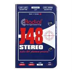 Radial J48-STEREO - J48™ Stereo Phantom Powered Active DI