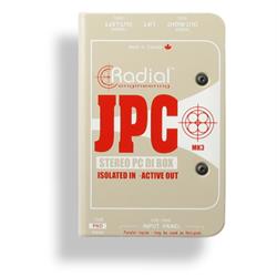 Radial JPC - Active stereo PC direct box for sound cards & consumer electronics 