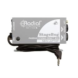 Radial SB-5 - Compact Stereo DI for computers with sidewinder attached cable