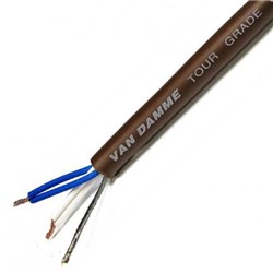 TourGrade Classic XKE starquad microphone cable, Brown 100m