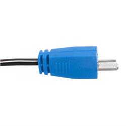 Cioks Type 7 - 2-pin DIN2 plug, I-shape, 50cm (blue)