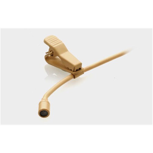 Miniature lapel mic - beige with 4-pin mini-XLR