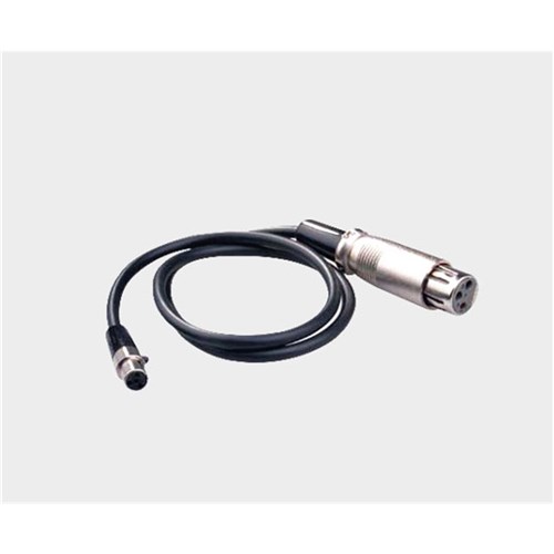 50cm cable: PS500 or PS510M to beltpack transmitter 4p mini XLR-F to 3p XLR-F