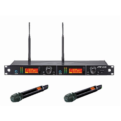 UF-20R + 2 x JSS-20 624-694MHz UF-20 2-channel system with 2 x h'held transmitters